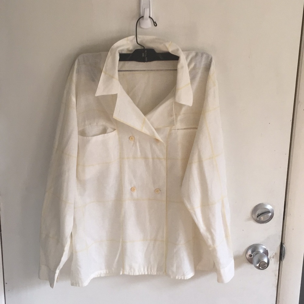 Vintage Mondi double breasted blouse S/M